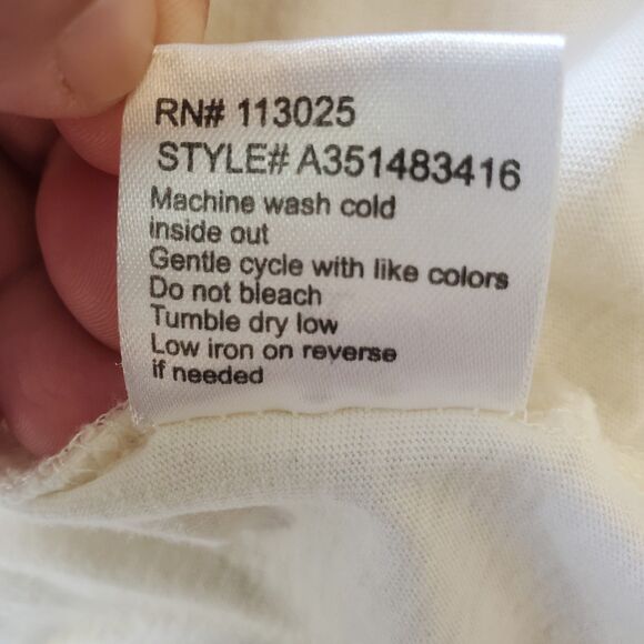 VibeN' T-shirt Western Boots Embroidered Walk In Faith Sz XL Cotton Cream Color - Picture 7 of 7